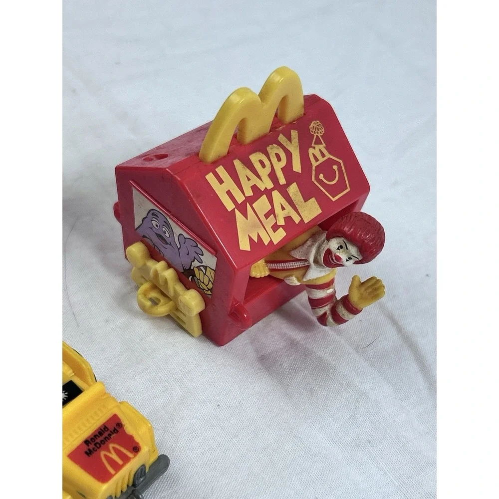 vintage mcdonalds Themed happy meal toys Fry Guy Ronald Birdie Cars